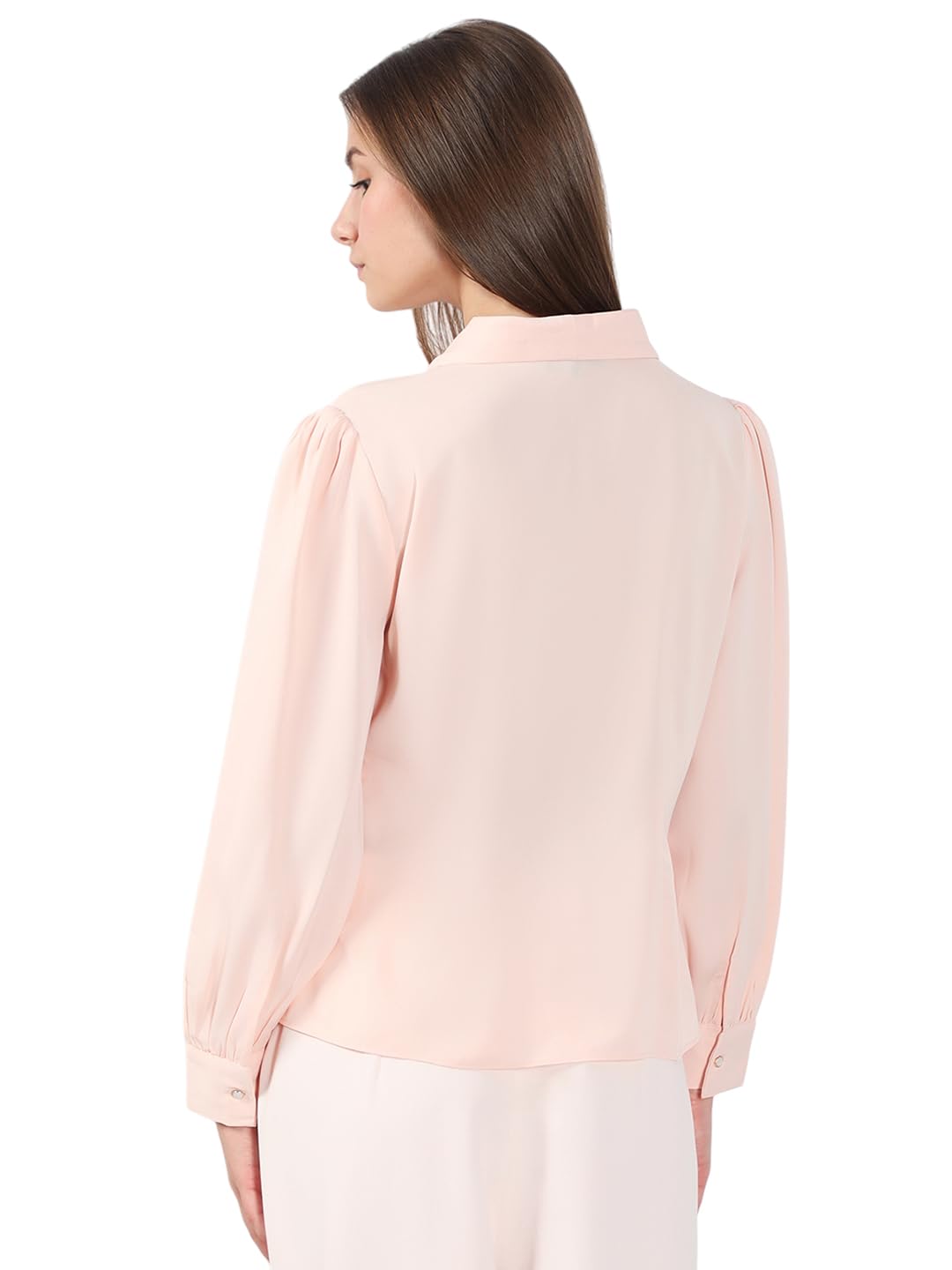 Women's Solid Regular Fit Shirt - Image 4
