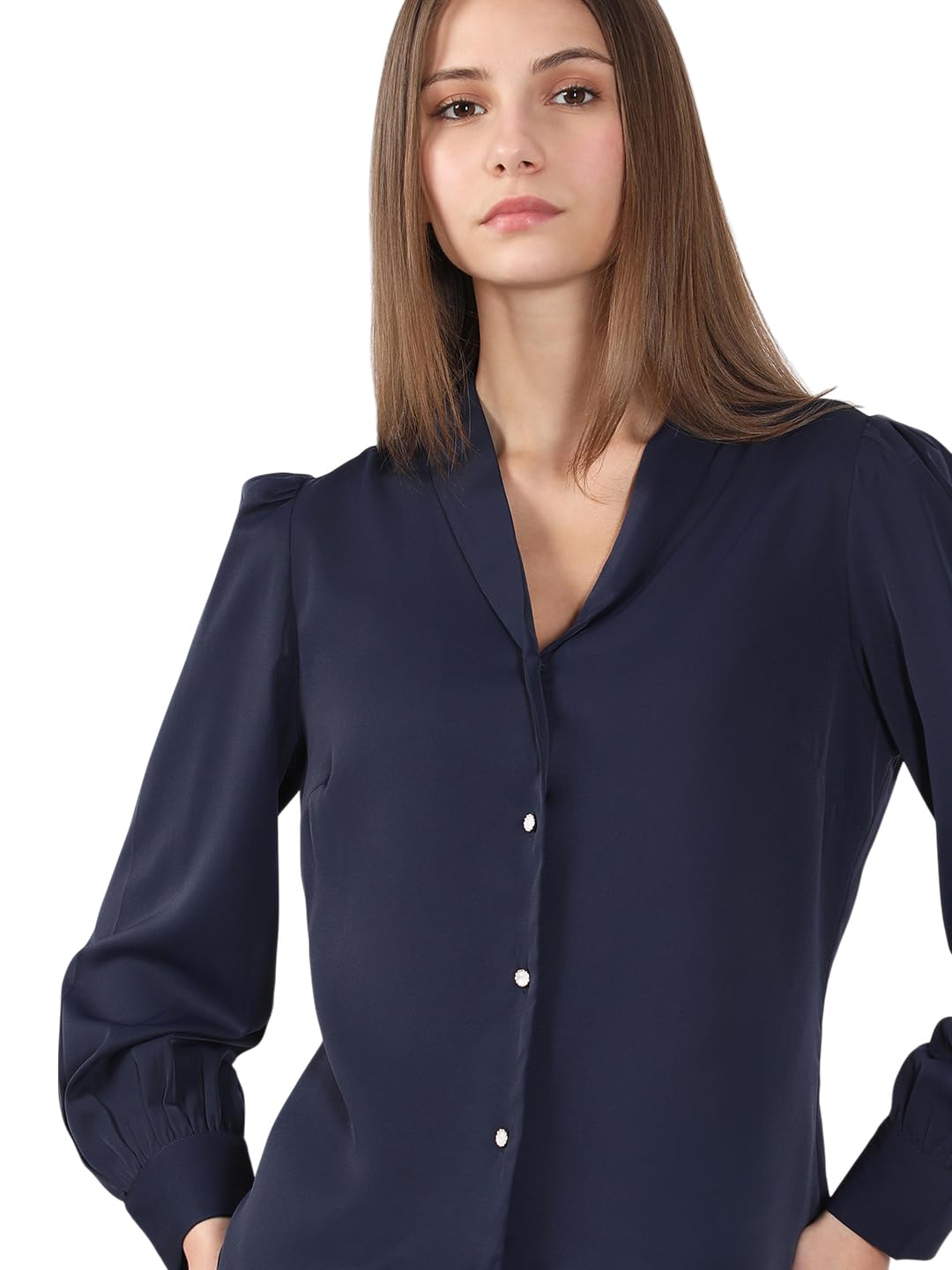 Women's Solid Regular Fit Shirt - Image 20