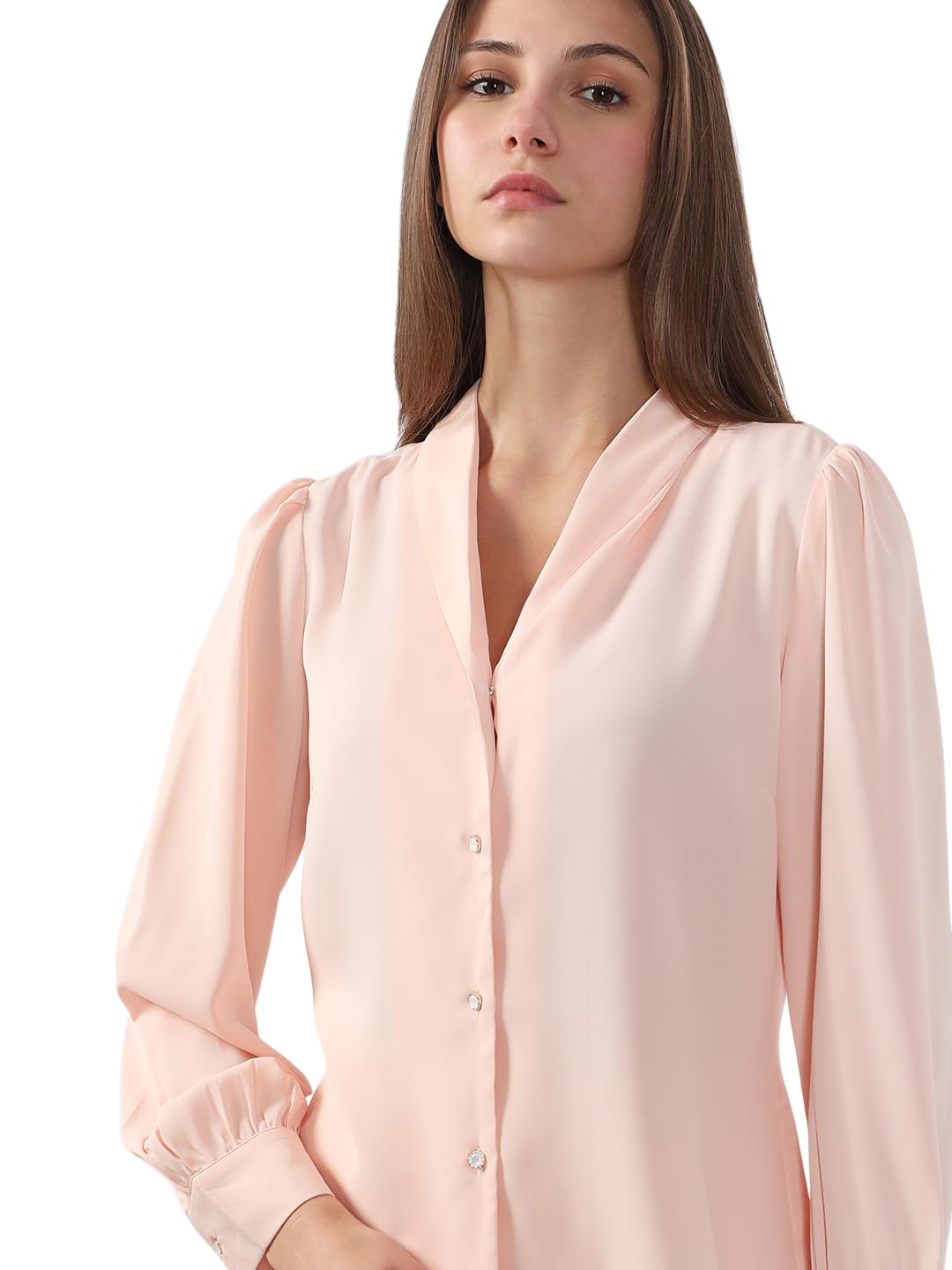Women's Solid Regular Fit Shirt - Image 6